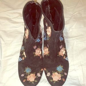 TOPSHOP floral SZ 40 ankle boots